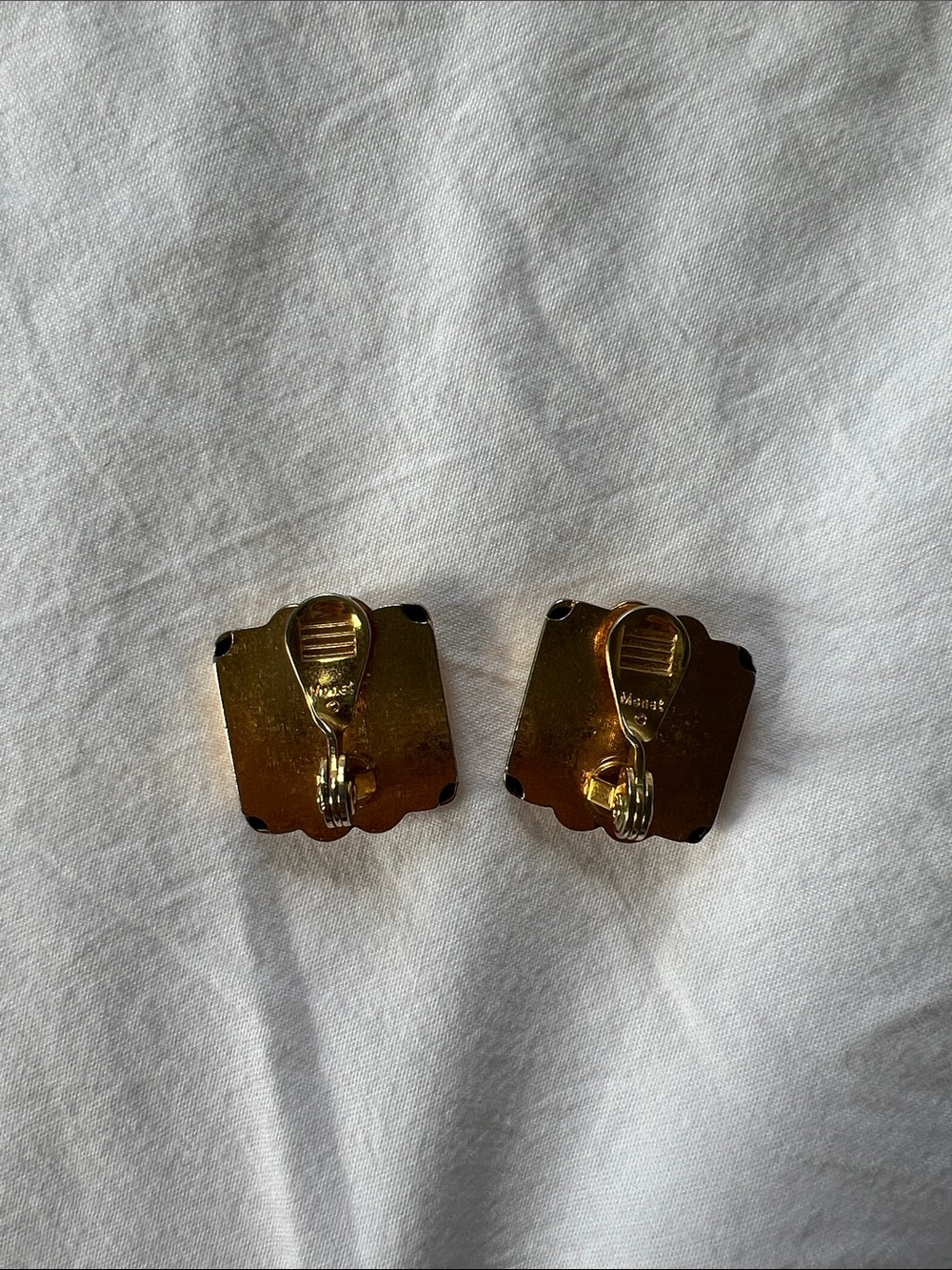 Gold-Tone Wave Clip-On Earrings - Women Jewelry - Picture 2 of 2